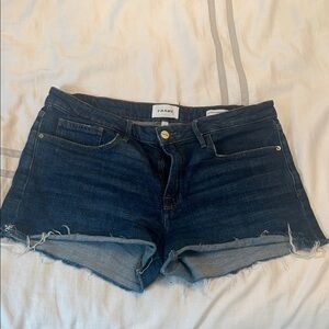Frame Denim Women's Dark Blue Jean Shorts